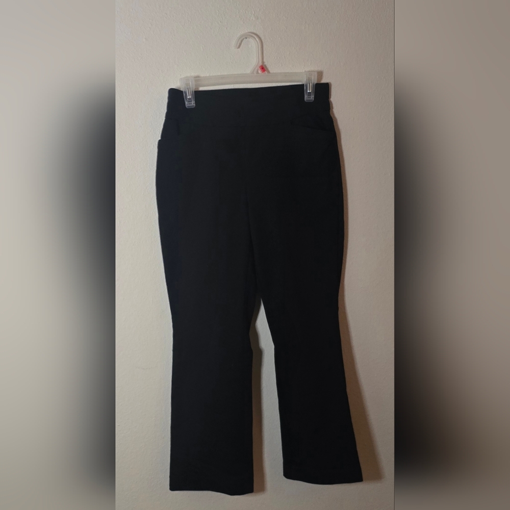 Croft & Barrow Effortless Stretch Pants Black Petite Work Career 6P